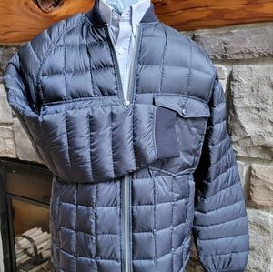 WOOLRICH vintage dark blue down filled sweater jacket XL